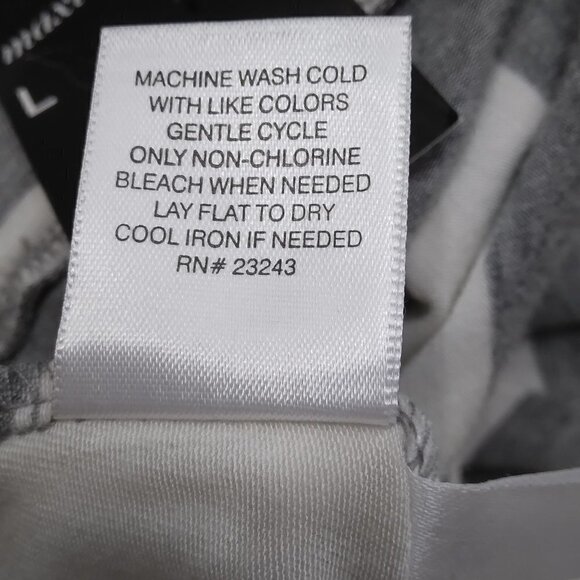 New York & Co | Soho Street Striped Knit Maxi Skirt Front Slit Gray White | Sz L - Picture 9 of 9